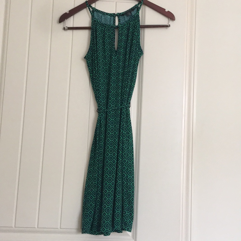 Gorgeous Banana Republic Blue & Green Petite Dress